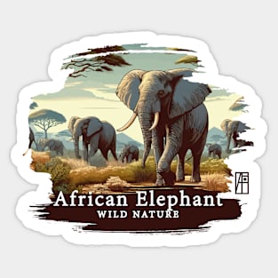 African Elephant - WILD NATURE - ELEPHANT -10 Sticker